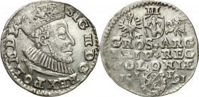 Sigismund III Vasa 
POLSKA/ POLAND/ POLEN/ LITHUANIA/ LITAUEN

Zygmunt III Waza. Trojak - 3 grosze (Groschen) 1591, Olkusz 

Aw.: Głowa króla w k...