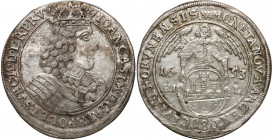 John II Casimir 
POLSKA/ POLAND/ POLEN/ LITHUANIA/ LITAUEN

Jan ll Kazimierz. Ort (18 groszy - groschen) 1653, Torun - RZADSZY ROCZNIK 

Aw.: Pop...