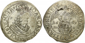 John II Casimir 
POLSKA/ POLAND/ POLEN/ LITHUANIA/ LITAUEN

Jan ll Kazimierz. Ort (18 groszy - groschen) 1667, Torun - RARITY R6 

Aw.: Popiersie...