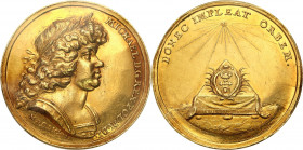 Michael Korybut Wisniowiecki
POLSKA/ POLAND/ POLEN/ LITHUANIA/ LITAUEN

Michał Korybut Wiśniowiecki. Gold Medal of 4 ducats for the war with the Tu...