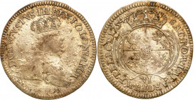 Augustus III the Sas 
POLSKA / POLAND / POLEN / SACHSEN / FRIEDRICH AUGUST II

August III Sas. Szostak (6 groszy - groschen) 1754, Leipzig RARE BUS...