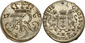 Augustus III the Sas 
POLSKA / POLAND / POLEN / SACHSEN / FRIEDRICH AUGUST II

August III Sas. Trojak - 3 grosze (Groschen) 1760 Gdansk (Danzig) – ...