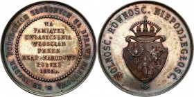 Medals
POLSKA/ POLAND/ POLEN / POLOGNE / POLSKO

Medals. January Uprising. Medal 1863 desecration - no date - UNIQUE silver 

Aw.: Dziewięciowier...
