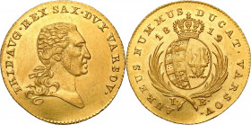 Duchy of Warsaw
POLSKA/ POLAND/ POLEN / POLOGNE / POLSKO

Księstwo Warszawskie. Ducat (Dukaten) 1812 IB, Warsaw 

Aw.: Głowa księcia w prawo, z w...