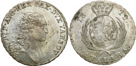 Duchy of Warsaw
POLSKA/ POLAND/ POLEN / POLOGNE / POLSKO

Księstwo Warszawskie. 1/3 Taler (Thaler) (2 zlote) 1812 IB, Warsaw - EXCELLENT 

Aw.: G...