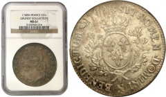 World coins 
WORLD COINS

France. Ludwik XV. Ecu 1748 N, Montpellier NGC MS61 

Aw.: Popiersie Króla, odsłonięta głowa, ubrany w kaftan z haftowa...