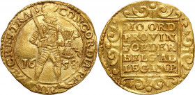 World coins 
WORLD COINS

Netherlands. Utrecht. Ducat (Dukaten) 1658 

Aw.: Stojący rycerz z mieczem i pękiem strzał. W tle data 1658, w otoku na...