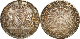 World coins 
WORLD COINS

Germany. Brema. Taler (thaler) 1660 - RARE 

Aw.: Dwa lwy podtrzymujący tarczę herbową miasta. W odcinku data: 16-60 i ...