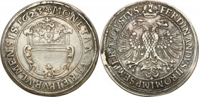 World coins 
WORLD COINS

Germany. Bayern (Bavaria). Ulm - city. Taler (thaler) 1623 

Aw.: Zdobiony herb miasta Ulm. W otoku: MONETA ARGENT REIP...