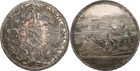 World coins 
WORLD COINS

Germany. Nürnberg. Taler (thaler) 1733 - BEAUTIFUL RARE 

Aw.: Herb miasta, dookoła splecione w wieńcu 6 herbów patrycj...