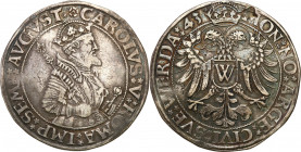 World coins 
WORLD COINS

Germany. Donauwörth. Karl V (1519-1556) Taler (thaler) 1543 

Aw.: Półpostać cesarza Karola V w prawo, legenda otokowaR...