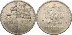 Poland II Republic - Circulation coins
POLSKA / POLAND / POLEN / POLOGNE / POLSKO

II RP. 5 zloty 1930 Sztandar 

Menniczej świeżości egzemplarz....