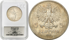 Poland II Republic - Circulation coins
POLSKA / POLAND / POLEN / POLOGNE / POLSKO

II RP. 5 zloty 1931 Nike GCN MS60 RARE ROCZNIK 

Rzadki roczni...