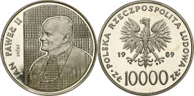 PROBE coins Poland after 1945
POLSKA / POLAND / POLEN / PATTERN / PROBE / PROBAIII RP. PROBE / SPECIMEN

PROBE Nickel 10.000 zloty 1989 Pope John P...