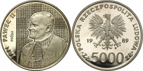 PROBE coins Poland after 1945
POLSKA / POLAND / POLEN / PATTERN / PROBE / PROBAIII RP. PROBE / SPECIMEN

PROBE Nickel 5.000 zloty 1989 Pope John Pa...