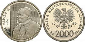 PROBE coins Poland after 1945
POLSKA / POLAND / POLEN / PATTERN / PROBE / PROBAIII RP. PROBE / SPECIMEN

PROBE Nickel 2.000 zloty 1989 Pope John Pa...