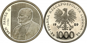 PROBE coins Poland after 1945
POLSKA / POLAND / POLEN / PATTERN / PROBE / PROBAIII RP. PROBE / SPECIMEN

PROBE Nickel 1.000 zloty 1989 Pope John Pa...