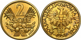 PROBE coins Poland after 1945
POLSKA / POLAND / POLEN / PATTERN / PROBE / PROBAIII RP. PROBE / SPECIMEN

PROBE brass 2 zlote 1958 Jagody mintage on...
