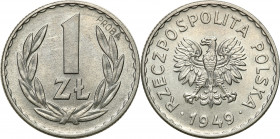 PROBE coins Poland after 1945
POLSKA / POLAND / POLEN / PATTERN / PROBE / PROBAIII RP. PROBE / SPECIMEN

PROBE aluminium 1 zloty 1949 mintage only ...