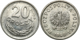 PROBE coins Poland after 1945
POLSKA / POLAND / POLEN / PATTERN / PROBE / PROBAIII RP. PROBE / SPECIMEN

PROBE aluminium 20 groszy - groschen 1949 ...