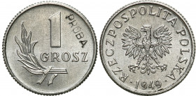 PROBE coins Poland after 1945
POLSKA / POLAND / POLEN / PATTERN / PROBE / PROBAIII RP. PROBE / SPECIMEN

PROBE aluminium 1 Grosz (Groschen) 1949 MI...