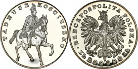 Collector coins after 1949
POLSKA / POLAND / POLEN / POLOGNE / POLSKO

III RP. 200.000 zloty 1990 T. Kościuszko Duży Tryptyk 

Moneta o wadze pon...