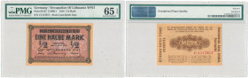 Banknotes
POLSKA / POLAND / POLEN / PAPER MONEY / BANKNOTE

Kowno 1/2 mark 1918 C - PMG 65 EPQ (2 max) 

Nominał surowo oceniany przez PMG, jest ...