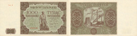 Banknotes
POLSKA / POLAND / POLEN / PAPER MONEY / BANKNOTE

1000 zloty 1947 seria A - RARITY R4 

Wspaniale zachowany i bardzo rzadki. Przepiękny...
