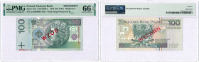 Banknotes
POLSKA / POLAND / POLEN / PAPER MONEY / BANKNOTE

III RP. PROBE SPECIMEN 100 zloty 1994 seria AA PMG 66 EPQ(2 MAX) - RARITY R5 

Seria ...
