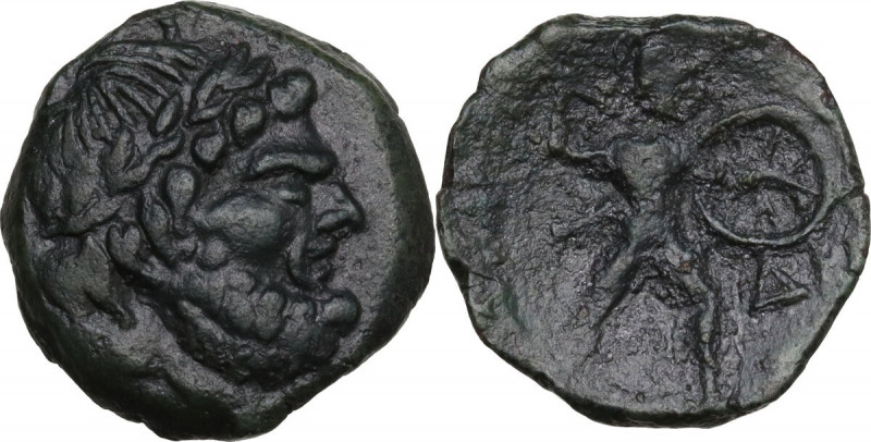 Sicily. Messana. The Mamertinoi. AE Pentonkion, 200-55 BC. Obv. Laureate head of...