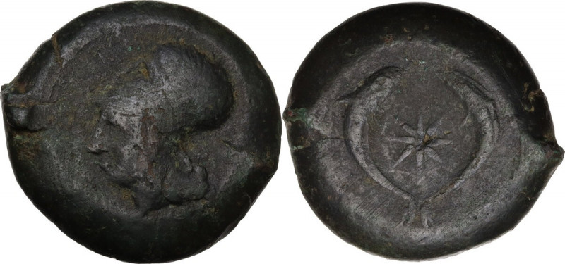 Sicily. Syracuse. Dionysios I to Dionysios II. AE Drachm, c. 375-344 BC. Obv. He...