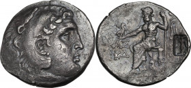 Continental Greece. Kings of Macedon. Alexander III "the Great" (336-323 BC). AR Tetradrachm, 189-188 BC, Aspendos mint. Obv. Head of Herakles right, ...