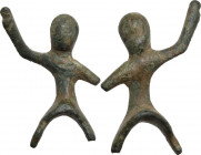Bronze horse rider. Roman period, 1st-3rd century AD. H: 44 mm.