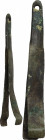 Bronze tweezers Roman period, 1st - 3rd century AD. 51 mm.