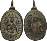 Votive pendant: San Filippo Neri. XVIII century 30 x 17 mm.