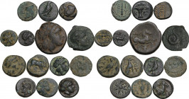 Greek and Roman ancient world. Lot of 14 AE denominations, including: Birytis, Larissa (Troas), Gargara, Abydos, Kyme, Skepsis, Pergamon, Madytos, Kol...