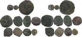 The Byzantine Empire. Multiple lot of eleven (11) unclassified AE coins. AE.