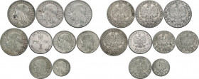 Multiple lot of nine (9) unclassified coins. AR/NI.
