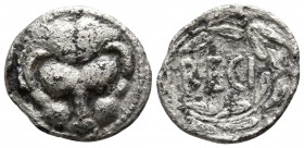 Bruttium. Rhegion circa 445-435 BC. Litra AR