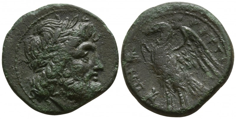 Bruttium. The Brettii circa 215-205 BC.
Reduced Uncia Æ

21mm., 5,89g.

Lau...