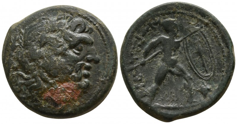 Bruttium. The Brettii circa 211-208 BC.
Unit AE

21mm., 7,72g.

Laureate he...