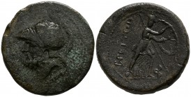 Bruttium. The Brettii circa 208-203 BC. Double Unit AE