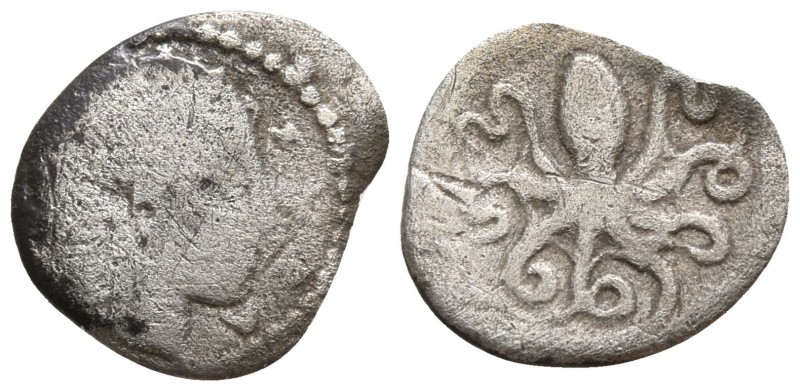 Sicily. Syracuse. Second Democracy 466-405 BC.
Litra AR

11mm., 0,51g.

Hea...