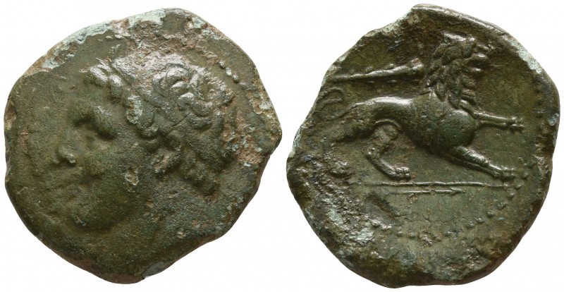 Sicily. Syracuse. Agathokles 317-289 BC.
Bronze Æ

23mm., 6,44g.

ΣΥΡΑΚΟΣΙΩ...