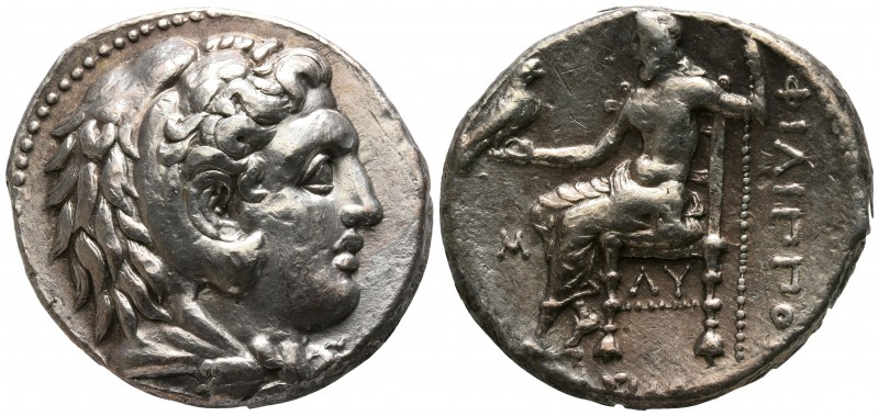 Kings of Macedon. Babylon. Philip III Arrhidaeus 323-317 BC.
Tetradrachm AR

...