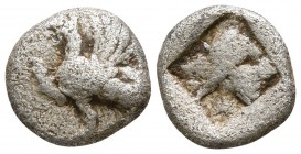 Thrace. Abdera circa 450-425 BC. Obol AR