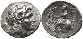 Kings of Thrace. Pergamon. Lysimachos 305-281 BC, (circa 287/6-282 BC).. Tetradrachm AR