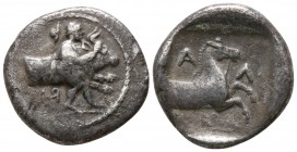 Thessaly. Larissa circa 460-450 BC. Hemidrachm AR