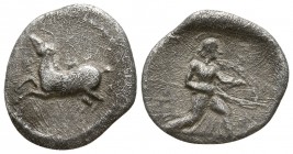 Thessaly. Perrhaebi circa 400-300 BC. Obol AR