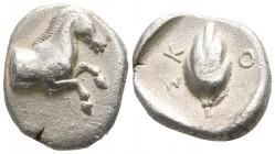Thessaly. Skotussa circa 465-460 BC. Hemidrachm AR